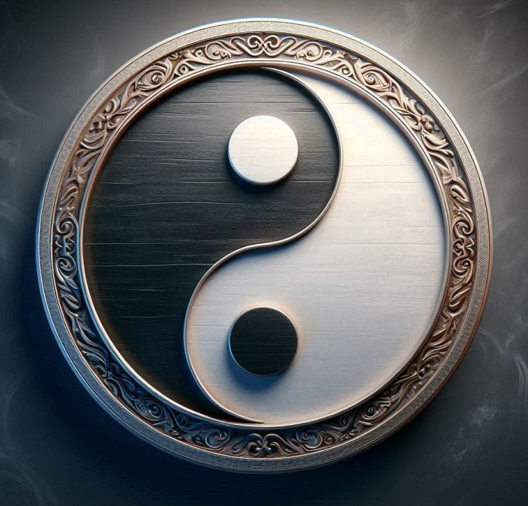 Yin-Yang als Inbegriff sich gegenüberstehender aber sich bedingender Kräfte